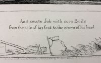 Wm. Blake héliogravure, 1906. “And smote Job with sore Boils”
