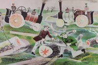 “Timber felling in Essex” 1946 Rothenstein lithograph