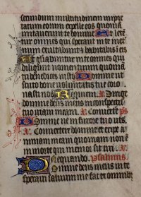 Flemish Book of Hours leaf, c. 1475