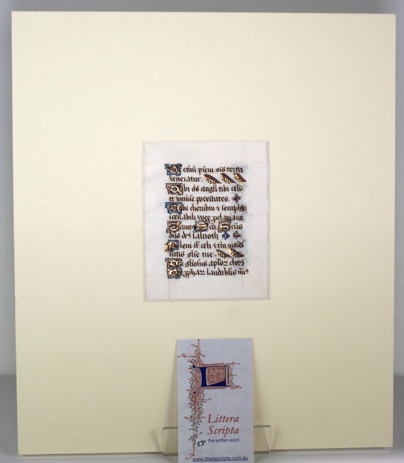 The Te Deum. Distinctive lettre bâtarde script & line fillers. - Click Image to Close