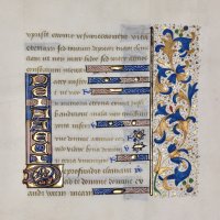 Sparkling illuminations, Book of Hours leaf, c.1490, France.