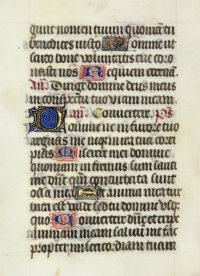 Book of Hours leaf. France/Flanders, c.1475.
