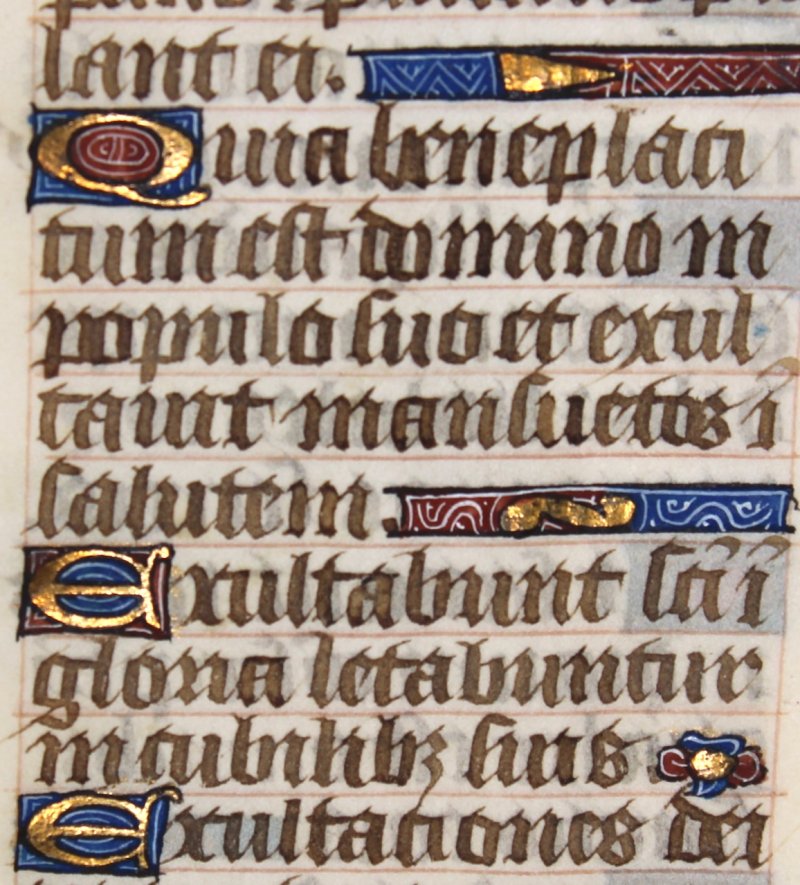 Illuminated leaf from a medieval Book of Hours. Northern France, c.1480. - Click Image to Close