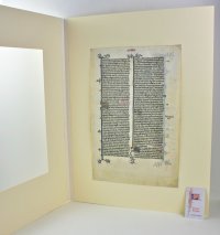 Manuscript Lectern Bible leaf, c.1300