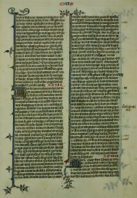 Manuscript Lectern Bible leaf, c.1300