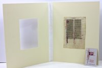 Friar's decorative Bible leaf, c. 1240, Bologna