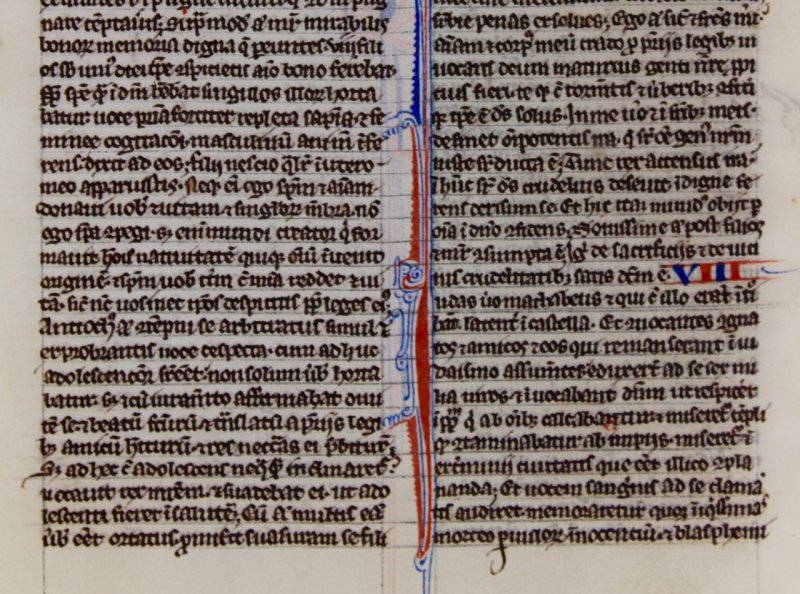 Parisian ”Pocket Bible” manuscript leaf, c.1250. - Click Image to Close