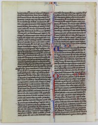 "Pocket Bible" manuscript leaf. c.1250, Paris. Book of Jeremiah.