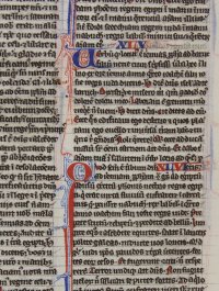 "Pocket Bible" manuscript leaf. c.1250, Paris. Book of Jeremiah.