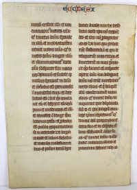 Original leaf from the famous Bohun Bible. England, East Anglia, circa 1350.