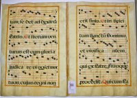 Nicene Creed: Liturgical chant leaf, c. 1590