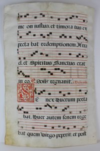 Antiphons for the Feast of the Purification. The Nunc Dimittis, c.1600, Spain.
