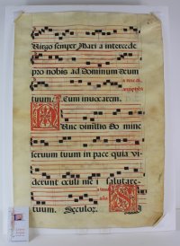 Antiphons for the Feast of the Purification. The Nunc Dimittis, c.1600, Spain.