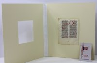 Augustinian Manuscript Breviary leaf, c.1475, Italy