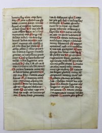 Augustinian Manuscript Breviary leaf, c.1475, Italy