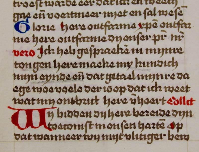 Manuscript Breviary leaf, Dutch language, c.1500. - Click Image to Close