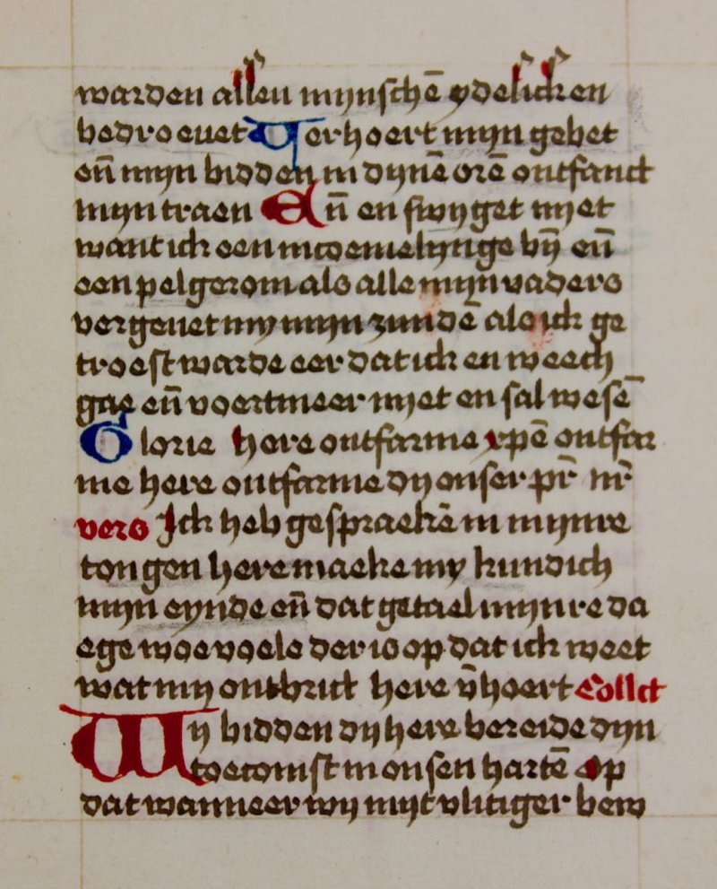 Manuscript Breviary leaf, Dutch language, c.1500. - Click Image to Close