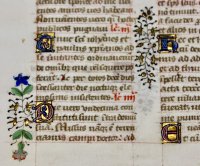 Breviary leaf, c. 1475. Feasts of Sts. John & Paul.