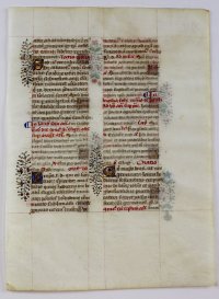 Breviary leaf, c. 1475. Feasts of Sts. John & Paul.