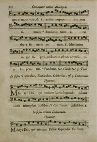 Liturgical chant, printed Antiphonal 1718