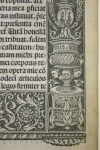 Vostre Book of Hours printed leaf, c. 1505