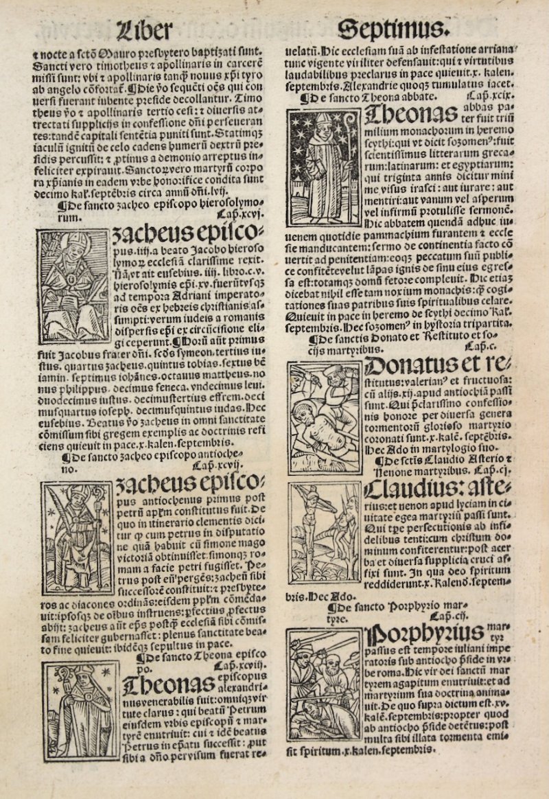 1514 Hagiography with graphic woodcut illustrations of saints being martyred - Click Image to Close