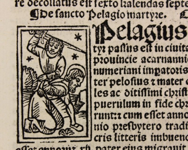 1514 Hagiography with graphic woodcut illustrations - Click Image to Close