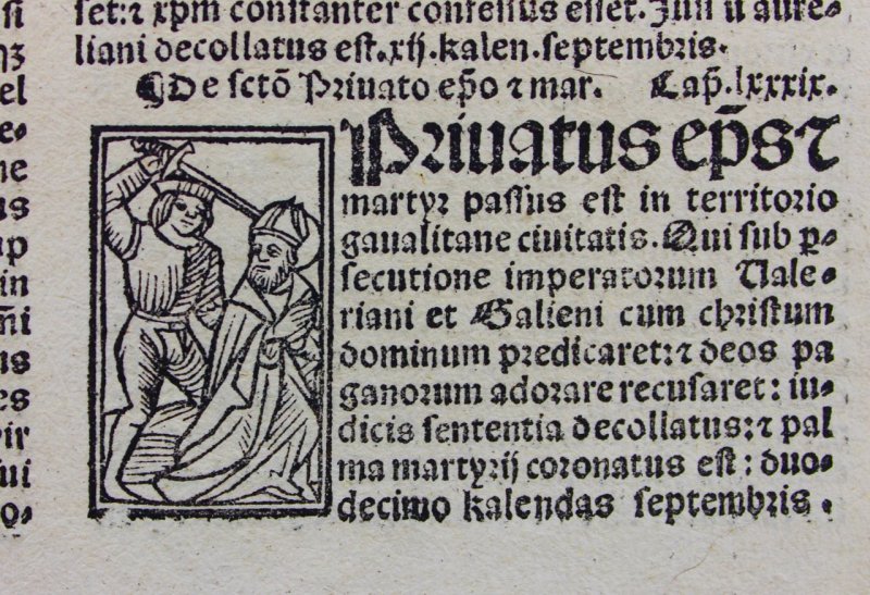 Graphic woodcuts of saints being martyred. 1514 Hagiography. - Click Image to Close