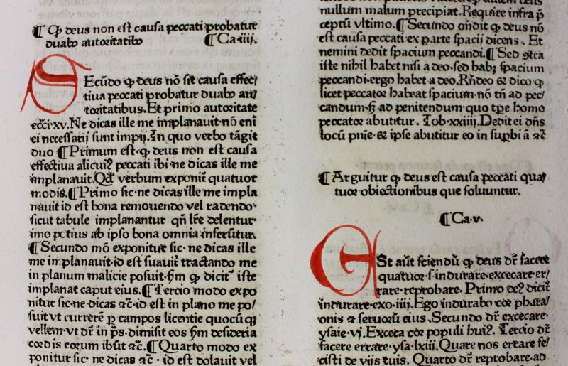Rainerius of Pisa. Incunable leaf printed by Zainer, 1474. - Click Image to Close