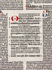 Glossed incunable leaf, 1498, First Epistle of Paul toTimothy.