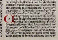 Book of Joshua. Incunable leaf, 1488