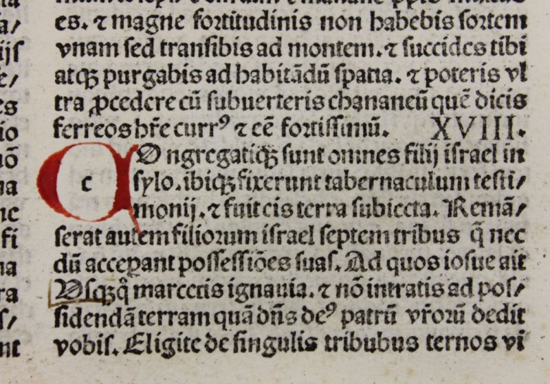 Book of Joshua. Incunable leaf, 1488 - Click Image to Close