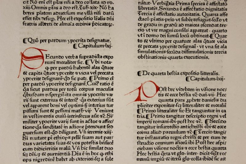 Fine, very early incunable leaf, 1474. Quality rag paper with a distinctive watermark. - Click Image to Close