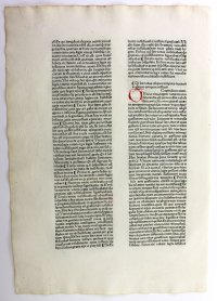 1474 Theological work. Rag paper, hand initials. Rainerius.
