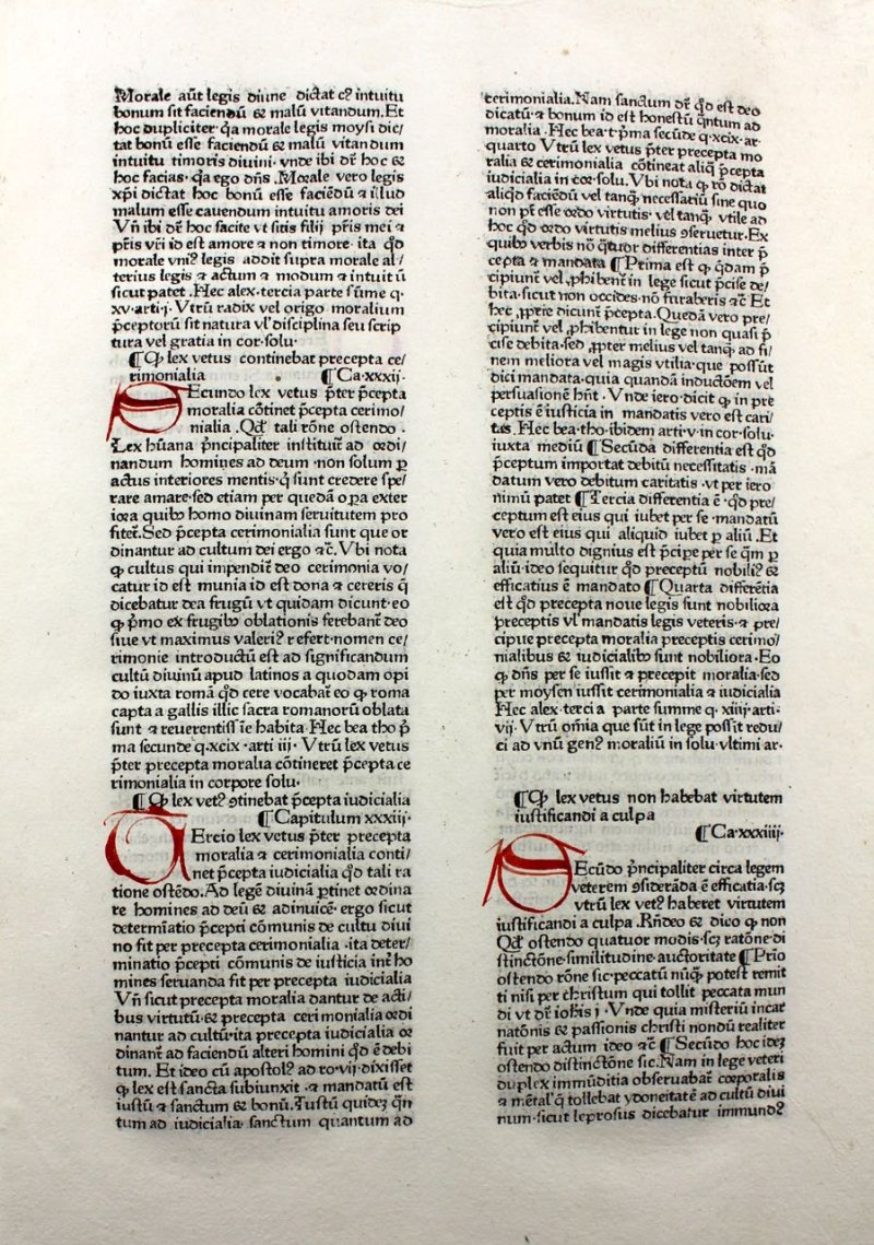 1474 Theological work. Rag paper, hand initials. Rainerius. - Click Image to Close
