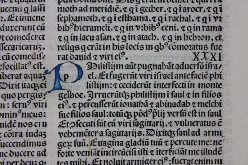 Incunable Vulgate Bible leaf,1488 - Click Image to Close