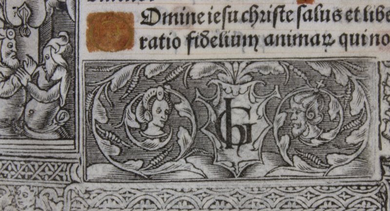 Vellum printed Hours leaf. Hardouyn, Paris, 1512 - Click Image to Close