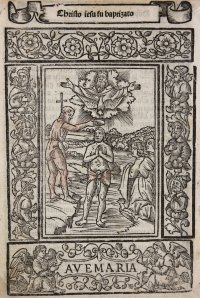 1524 “Picture Rosary” for the illiterate. Woodblock print.