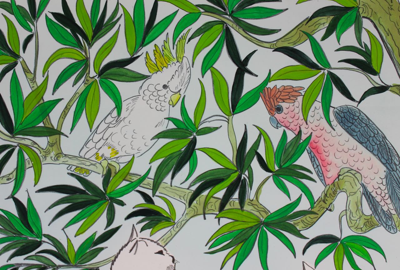 “Playtime” Milan Todd lithograph 1985, hand coloured - Click Image to Close