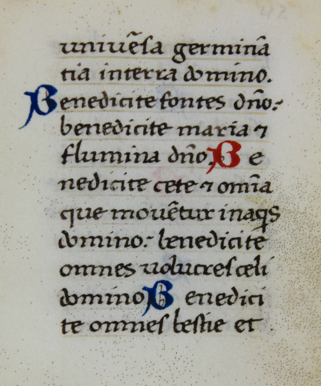 Tiny Book of Hours leaf. The Song of the Three Children. - Click Image to Close