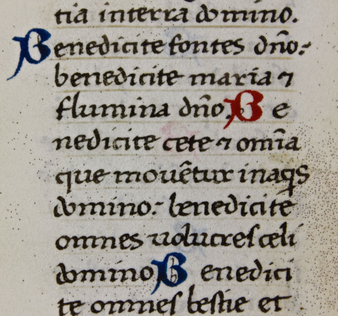 Tiny Book of Hours leaf. The Song of the Three Children. - Click Image to Close