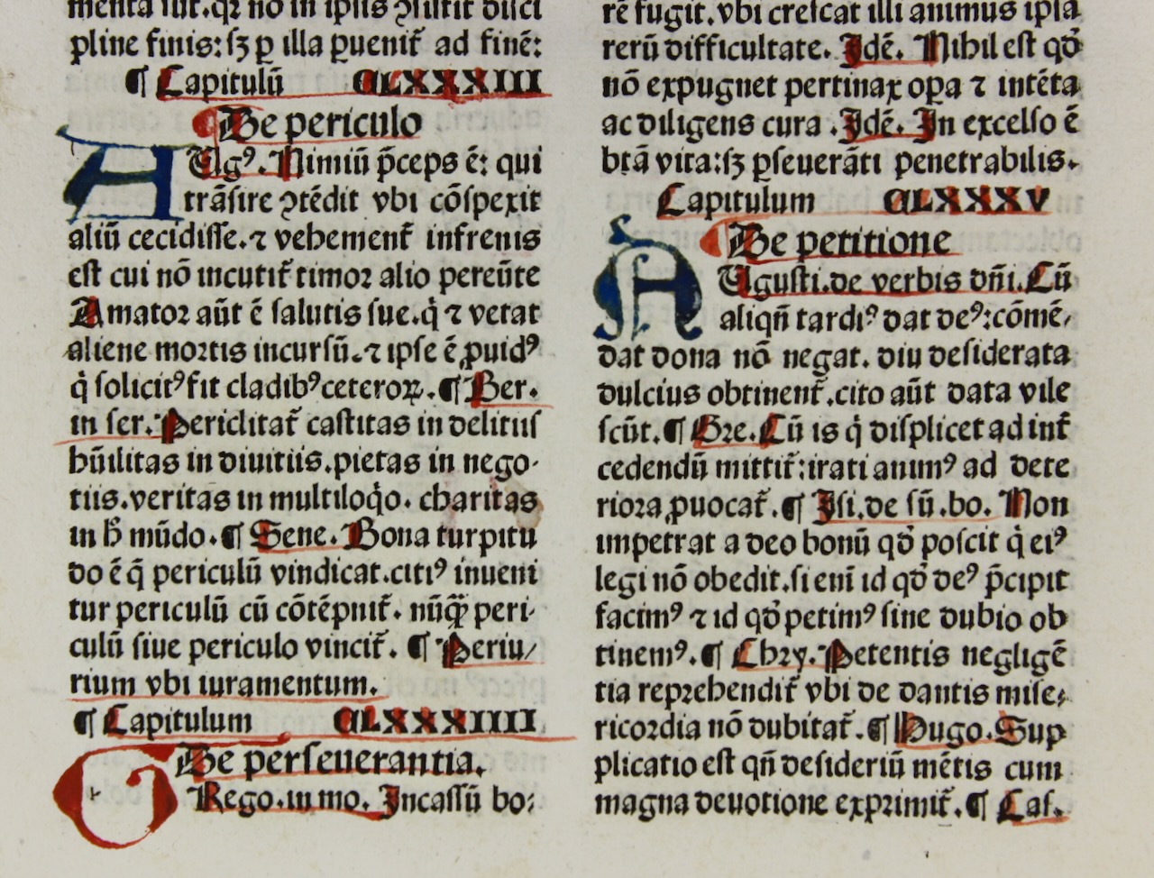 An excellent example of incunable printing & rubrication. 1482, Lumen Animae. - Click Image to Close