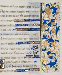 Sparkling illuminations, Book of Hours leaf, c.1490, France.