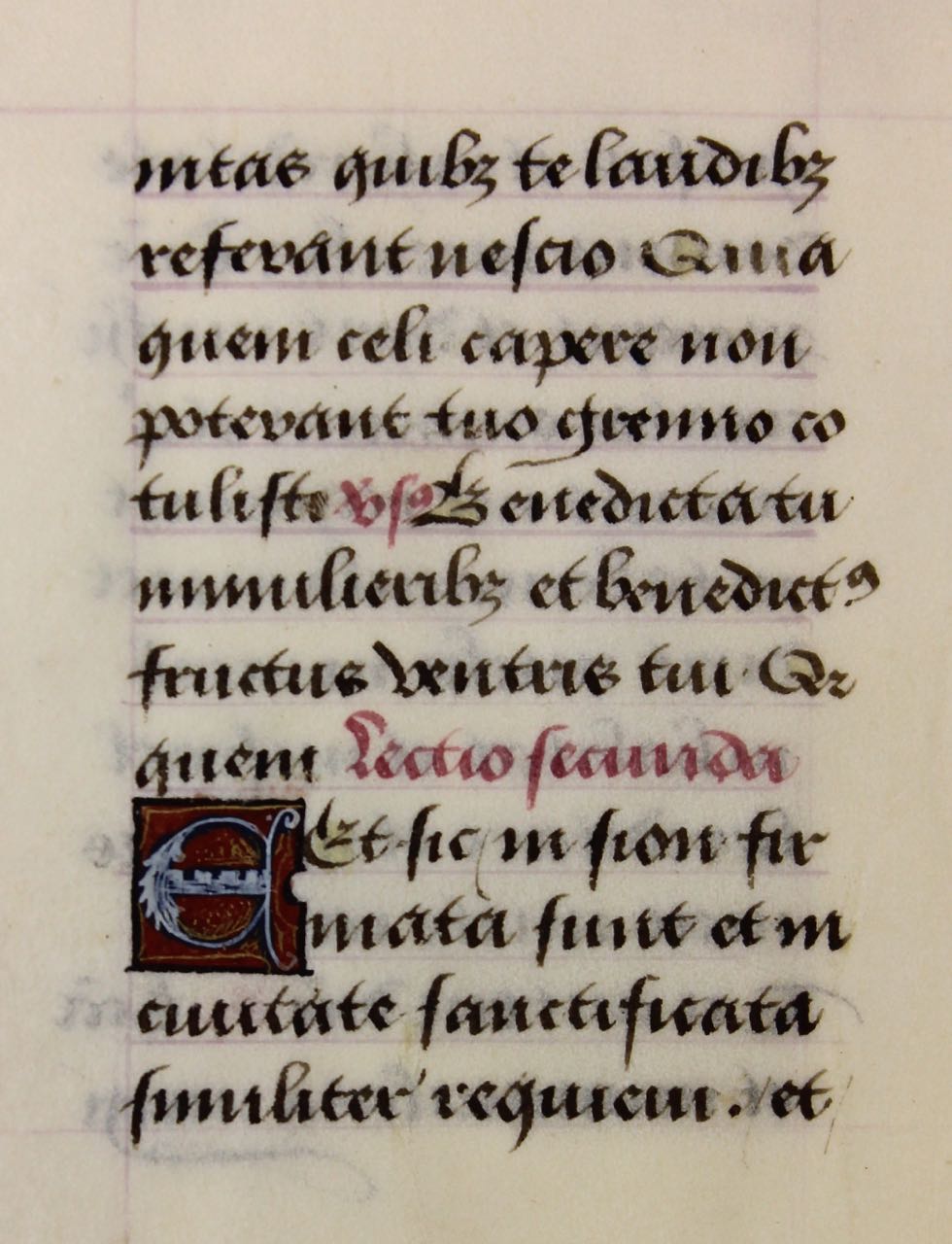 French Book of Hours leaf, c.1490